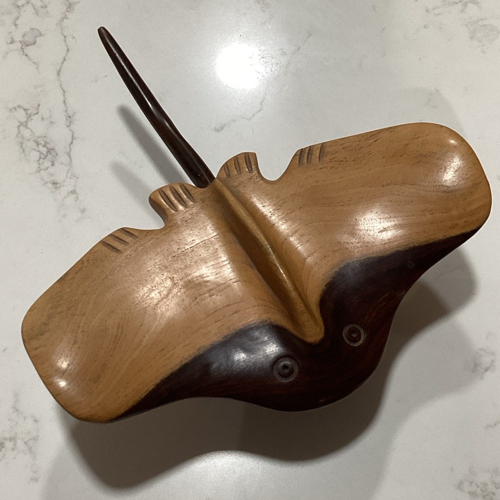 Wooden Stingray decoration